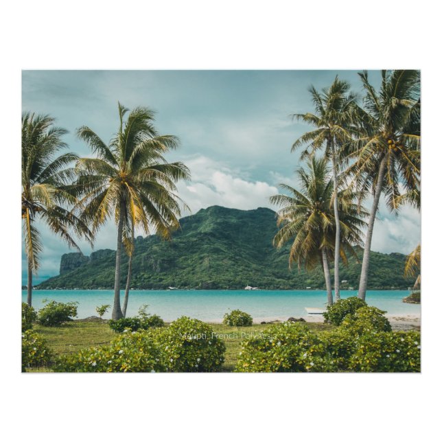 Maupti, French Polynesian island, Photo Print (Front)