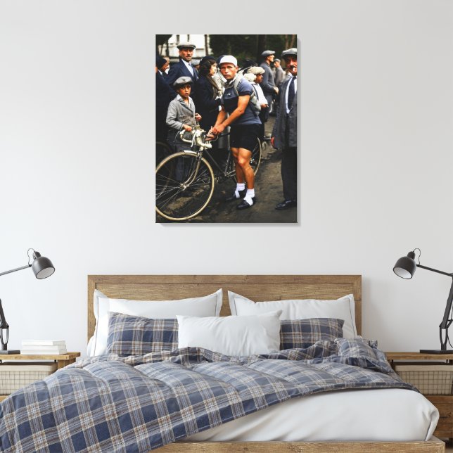 Maurice Archambaud The Dwarf Tour de France 1932 Canvas Print (Insitu(Bedroom))
