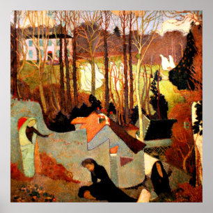 Maurice Denis - Easter Mystery, fine art painting Poster