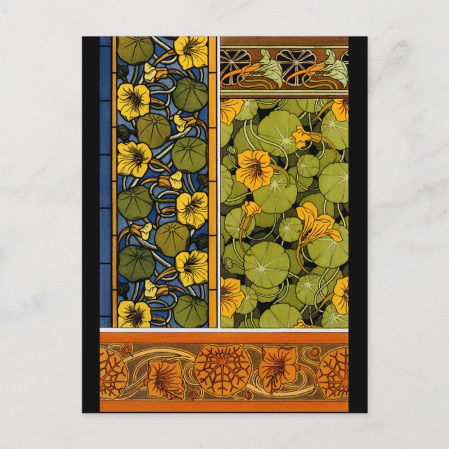 Maurice Pillard ( dit Verneuil ) Floral Art Nouvea Postcard (Front)