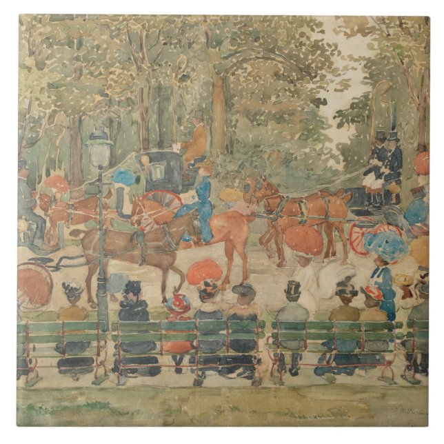 Maurice Prendergast - Central Park, 1901 Tile (Front)