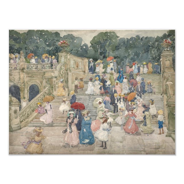 Maurice Prendergast - The Terrace Bridge, Central Photo Print (Front)