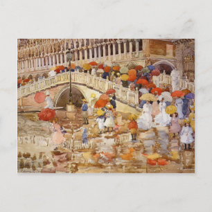 Maurice Prendergast- Umbrellas in the Rain Postcard