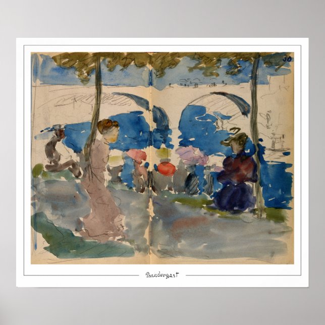 Maurice Prendergast Zedign Art Poster #249 (Front)