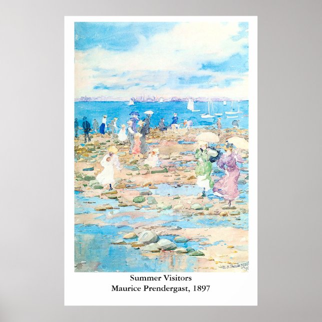 Maurice Prendergast's Summer Visitors Poster (Front)