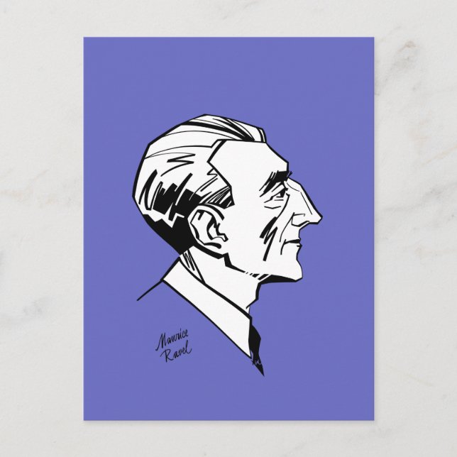 Maurice Ravel Postcard (Front)