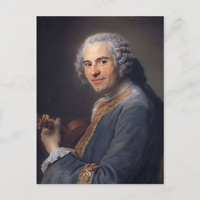 Maurice Tour- Jean-Joseph Cassanea de Mondonville Postcard (Front)