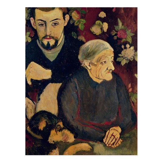 Maurice Utrillo, his Grandmother and his Dog Postcard