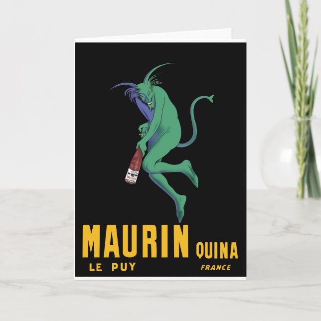 Maurin Quina - Cappiello 1906 - Absinthe Apertif Card (Front)