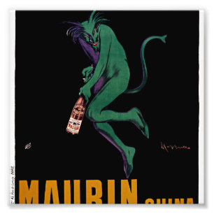 Maurin Quina Green Devil by Cappiello Photo Print