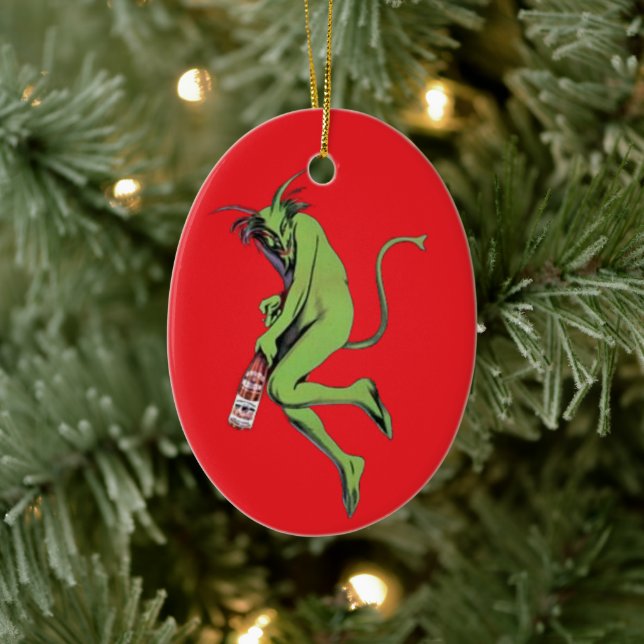 Maurin Quina Green Devil Ceramic Tree Decoration (Tree)