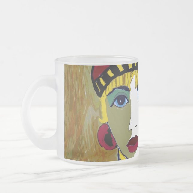 Maurine the Queen Frosted Coffee Mug (Left)