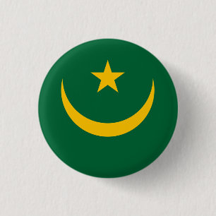Mauritania Flag 3 Cm Round Badge
