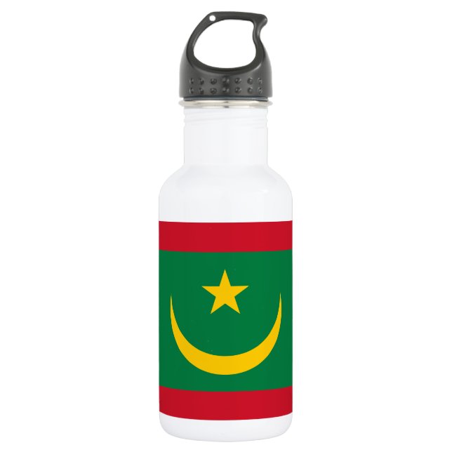 Mauritania Flag 532 Ml Water Bottle (Front)