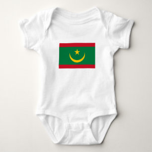Mauritania Flag Baby Bodysuit