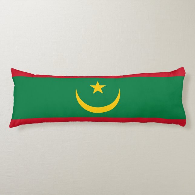 Mauritania Flag Body Cushion (Front)