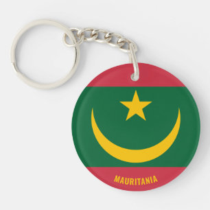 Mauritania Flag Charming Patriotic Key Ring