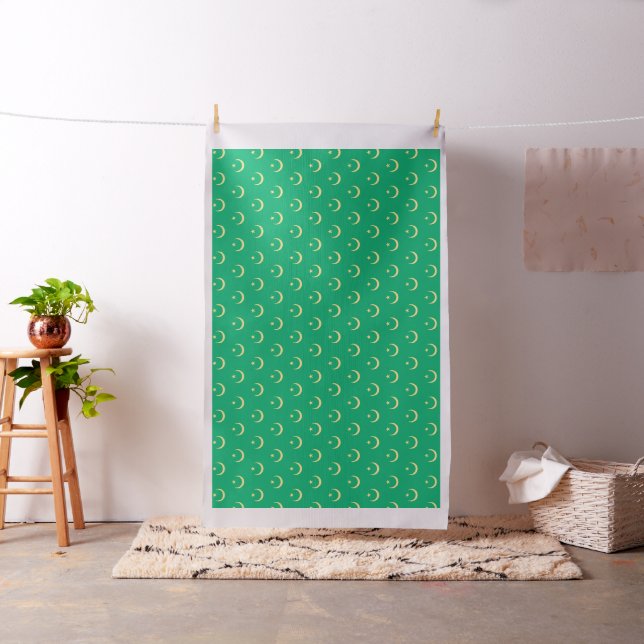 Mauritania Flag Fabric (In Situ)