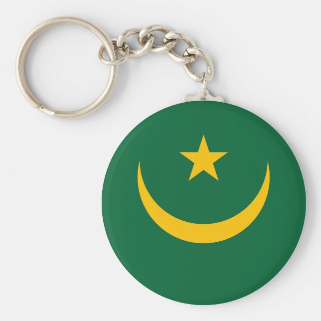 Mauritania Flag Key Ring (Front)
