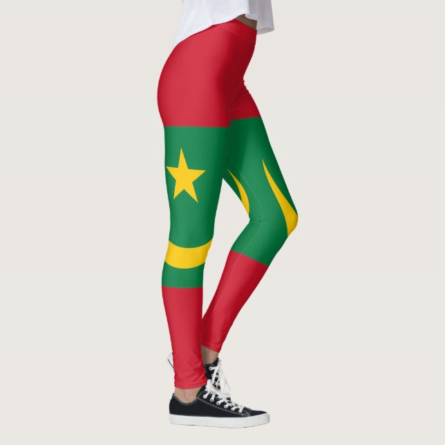 Mauritania Flag Leggings (Right)