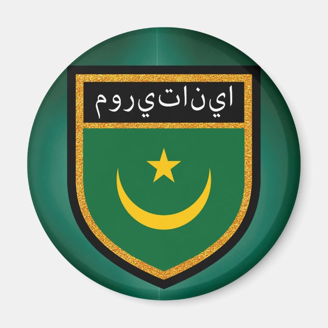 Mauritania Flag Magnet (Front)
