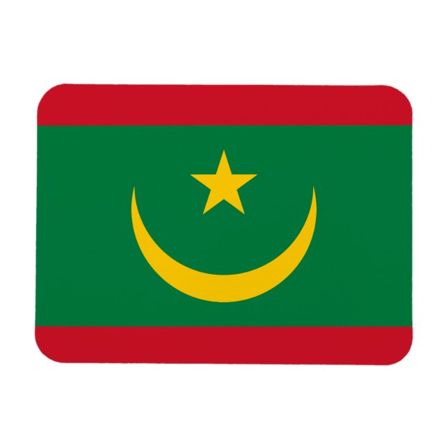 Mauritania Flag Magnet (Horizontal)