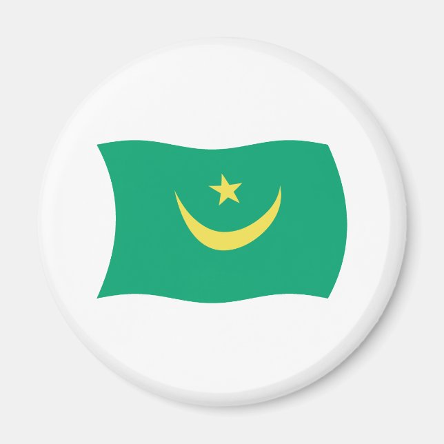 Mauritania Flag Magnet (Front)