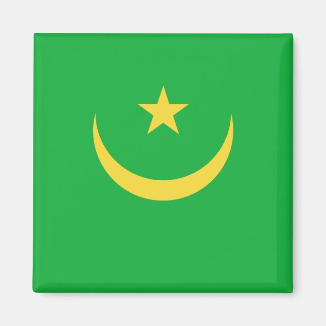 Mauritania Flag Magnet (Front)
