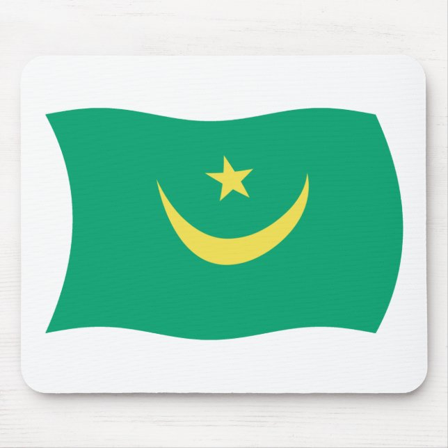 Mauritania Flag Mousepad (Front)