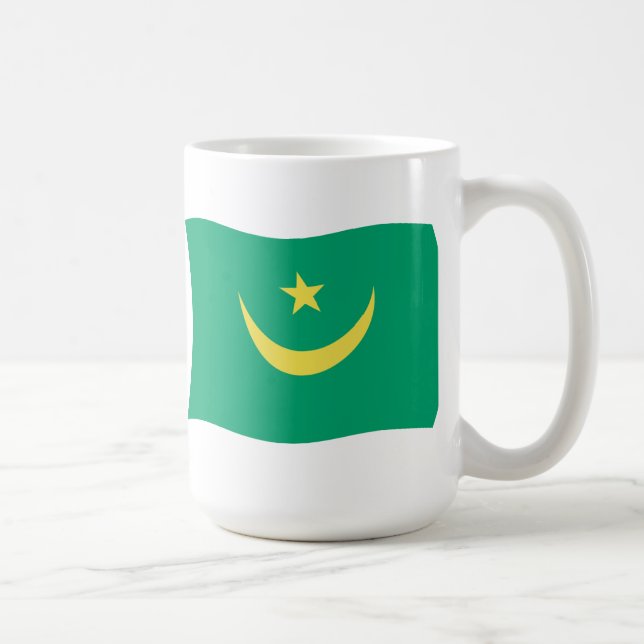 Mauritania Flag Mug (Right)