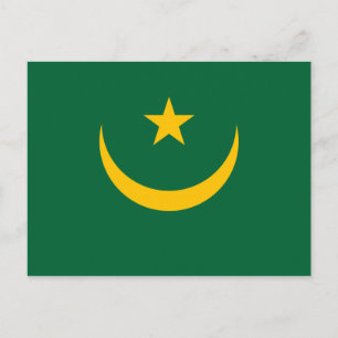 Mauritania Flag Postcard