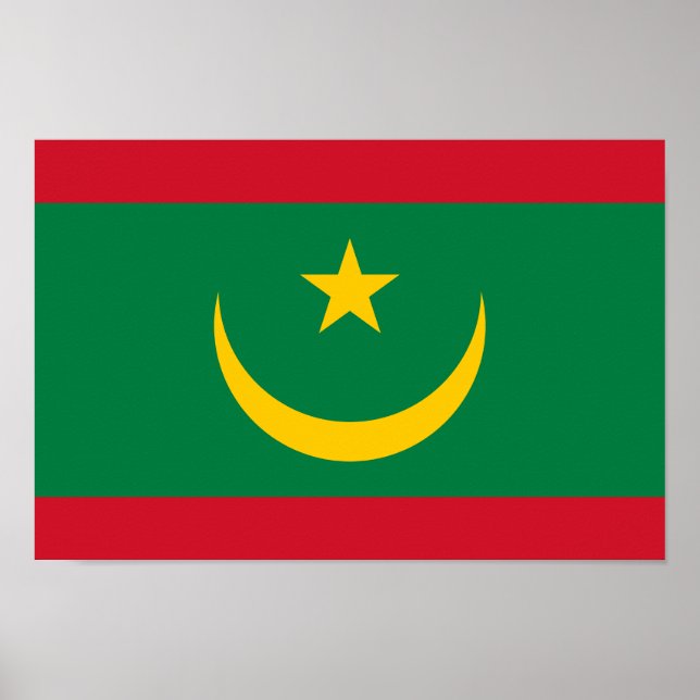 Mauritania Flag Poster (Front)