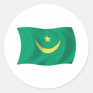 Mauritania Flag Sticker