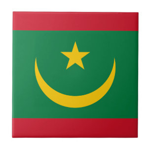 Mauritania Flag Tile
