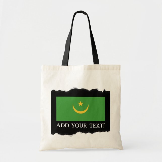 Mauritania Flag Tote Bag (Front)