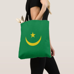 Mauritania flag tote bag