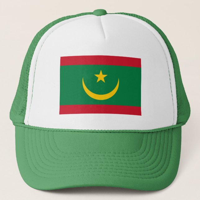 Mauritania Flag Trucker Hat (Front)