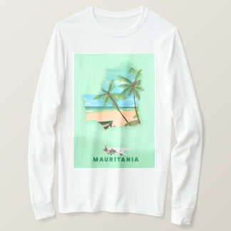 Mauritania illustrated map travel poster T-Shirt