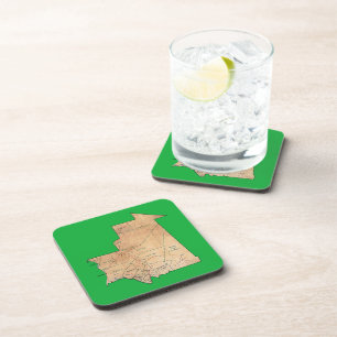 Mauritania Map Coaster