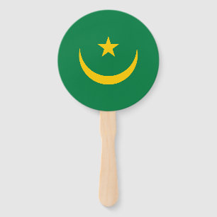 Mauritania Old Flag Hand Fan