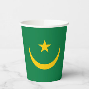 Mauritania Old Flag Paper Cups