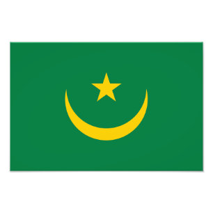Mauritania Old Flag Photo Print