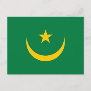 Mauritania Old Flag Postcard