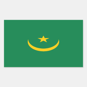 Mauritania Old Flag Rectangular Sticker