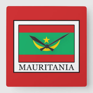 Mauritania Square Wall Clock