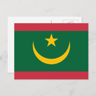 Mauritanian Flag, Flag of Mauritania Postcard