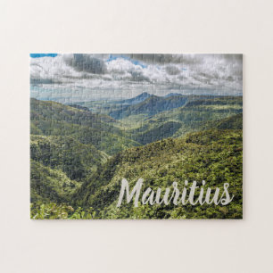 Mauritius Black River Gorges Viewpoint gift Luggag Jigsaw Puzzle