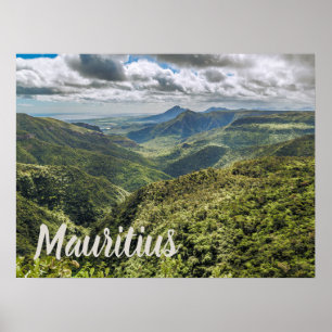 Mauritius Black River Gorges Viewpoint gift Luggag Poster