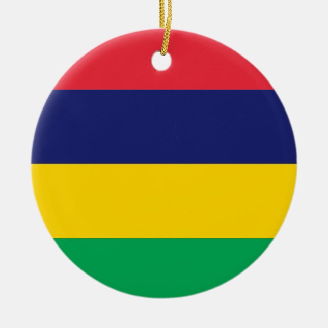 Mauritius Ceramic Tree Decoration (Front)