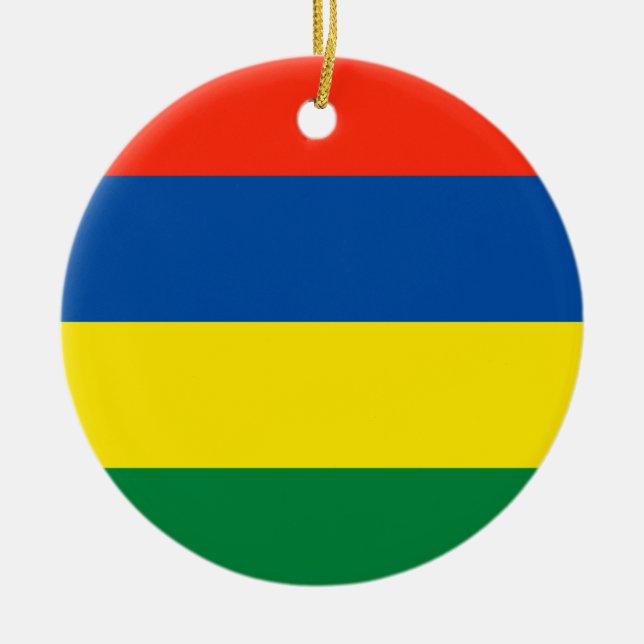 Mauritius Ceramic Tree Decoration (Front)